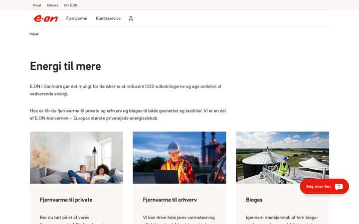 Screenshot stránky eon.dk