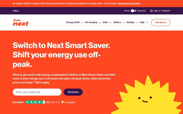 Screenshot di eonnext.com