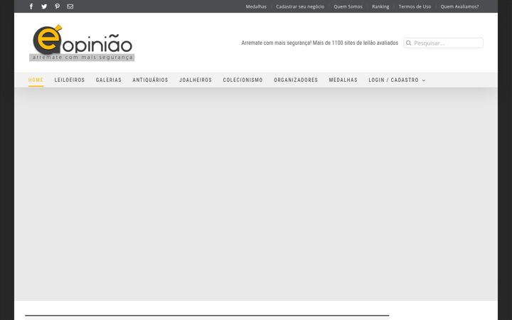 Screenshot of eopiniao.com.br