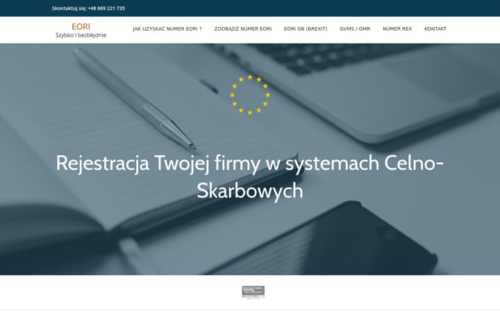 Screenshot di eori.com.pl