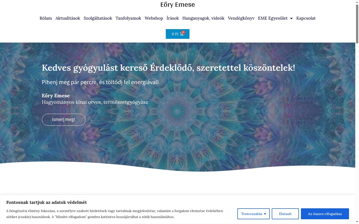 Kuvakaappaus suostumusbannerista, joka näytettiin ennen mitään vuorovaikutusta