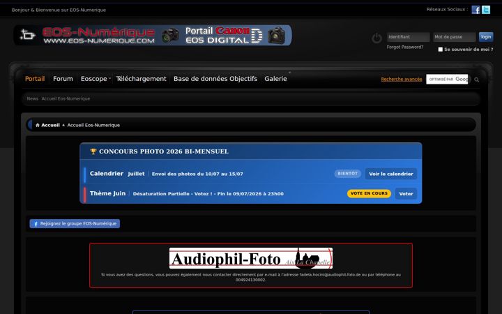 Screenshot of eos-numerique.com