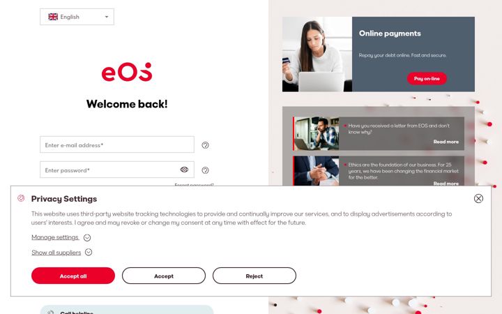 Screenshot of eos-online.pl