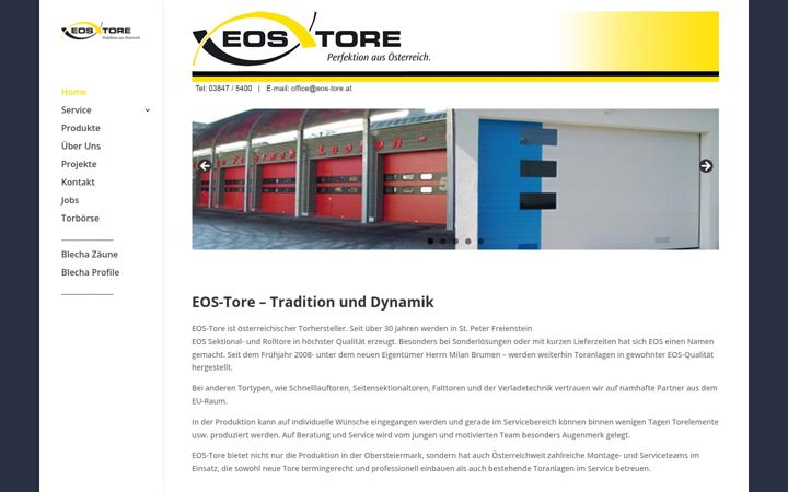 Screenshot ta' eos-tore.at