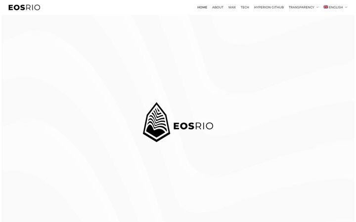 Screenshot of eosrio.io