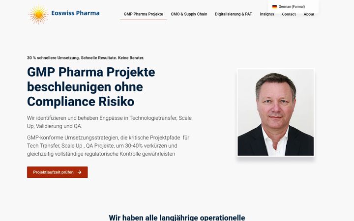 Screenshot του eoswiss-pharma.ch