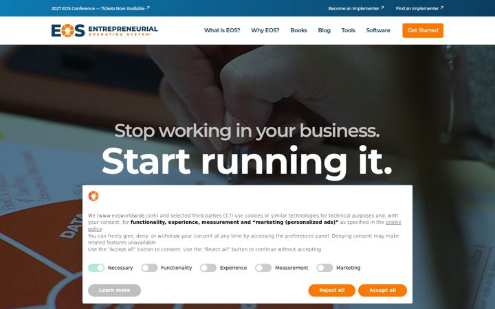 Screenshot of eosworldwide.com