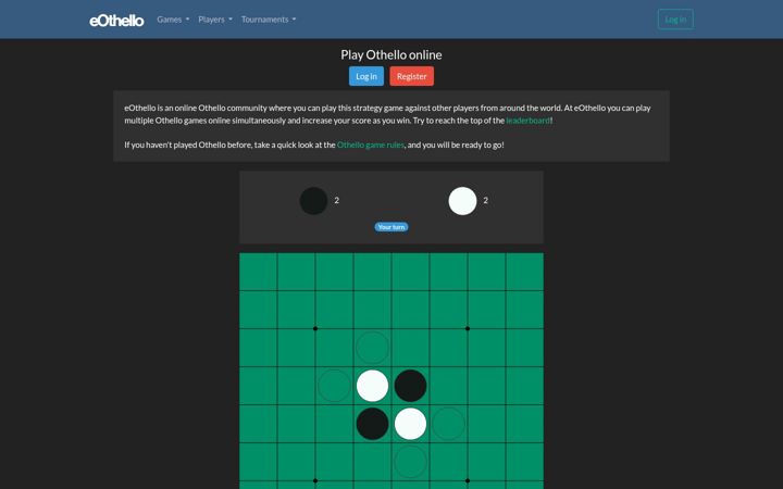 Screenshot of eothello.com