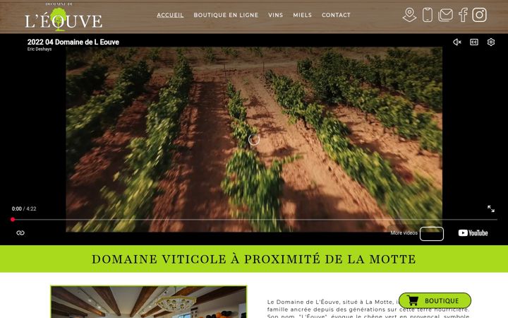 Snímek obrazovky eouve-vin-bio.fr