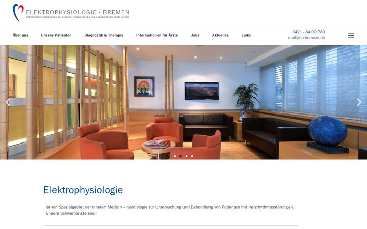 Screenshot von ep-bremen.de