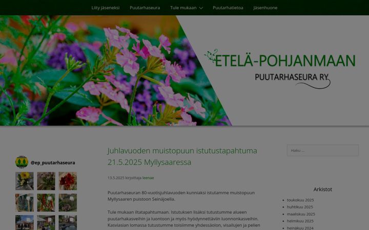 Screenshot του ep-puutarhaseura.fi