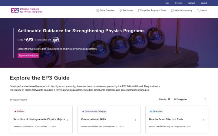 Екранна снимка на ep3guide.org