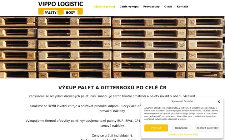 Kuvakaappaus sivustosta epalety.cz