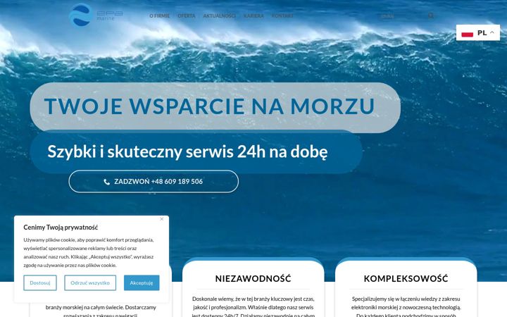 Screenshot of epamarine.pl