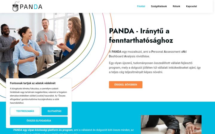 Skærmbillede af epanda.hu