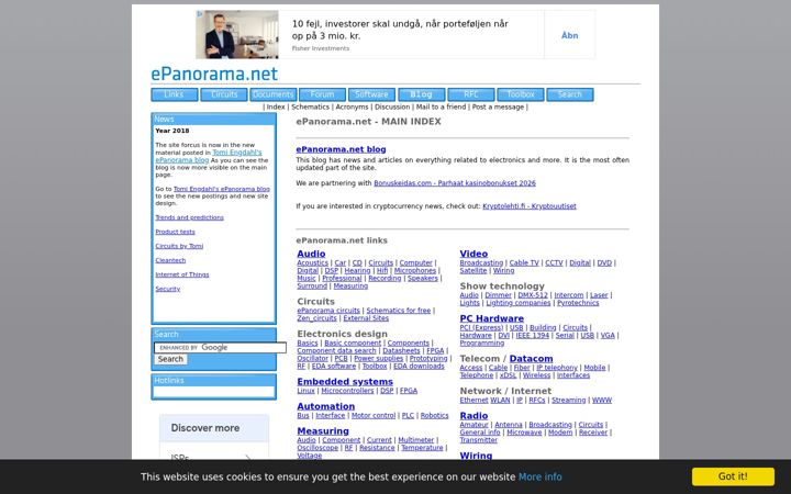 Screenshot of epanorama.net