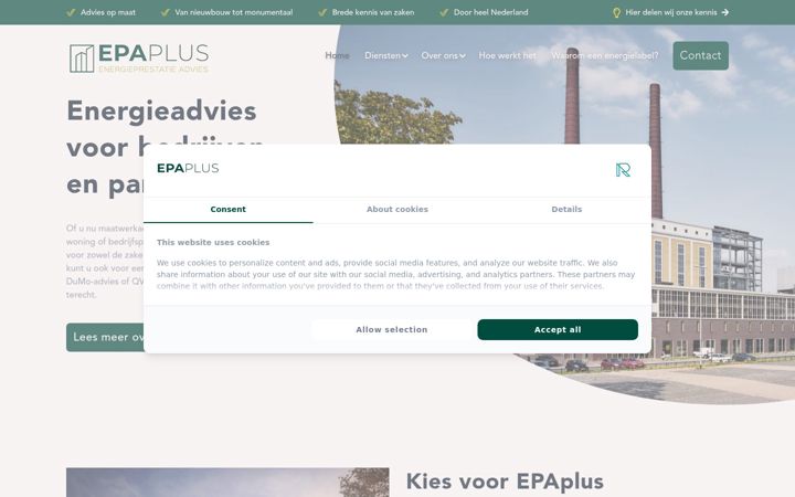 Ekrano kopija epaplus.nl