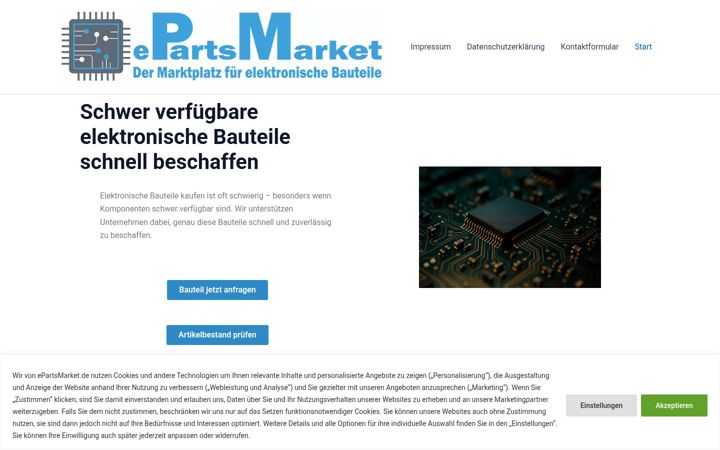 Captură de ecran a epartsmarket.de