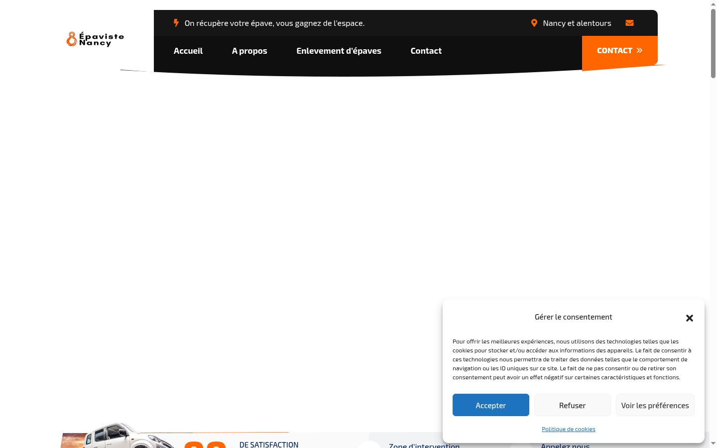 Screenshot tal-banner tal-kunsens muri qabel kwalunkwe interazzjoni