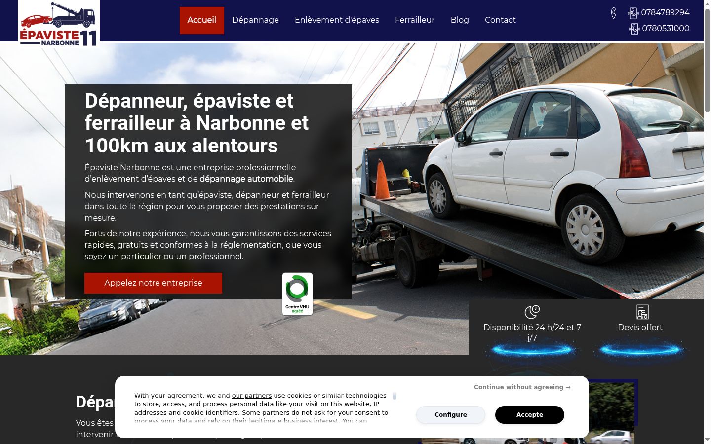 Screenshot tal-banner tal-kunsens muri qabel kwalunkwe interazzjoni