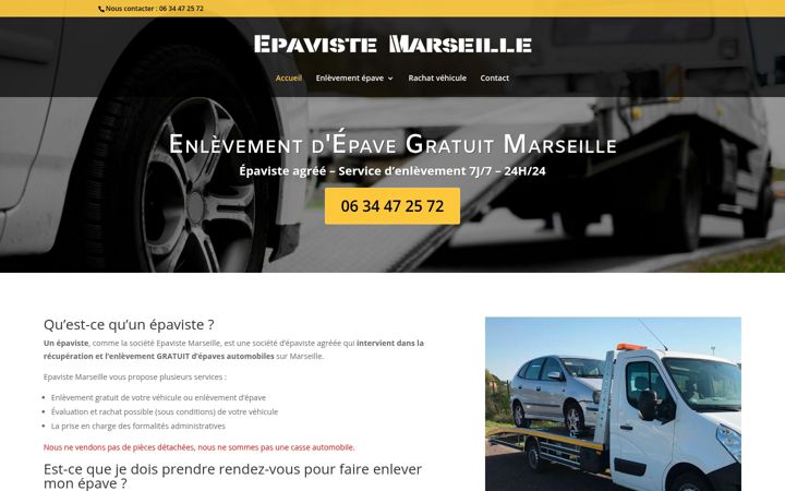Screenshot ta' epavistemarseille.fr
