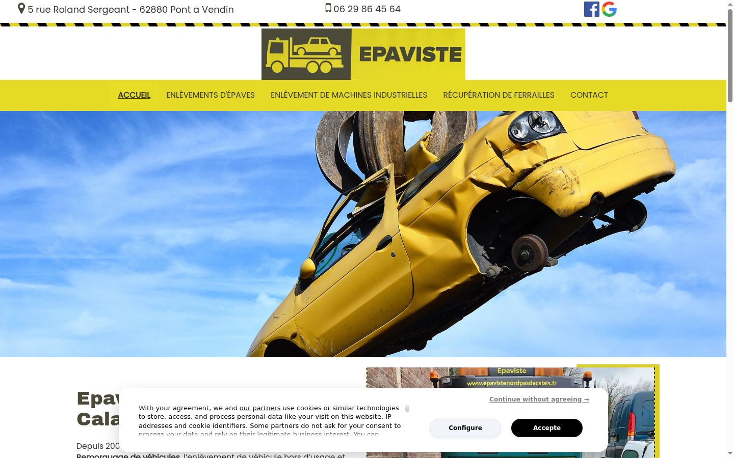 Screenshot tal-banner tal-kunsens muri qabel kwalunkwe interazzjoni