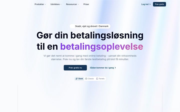 Screenshot stránky epay.dk