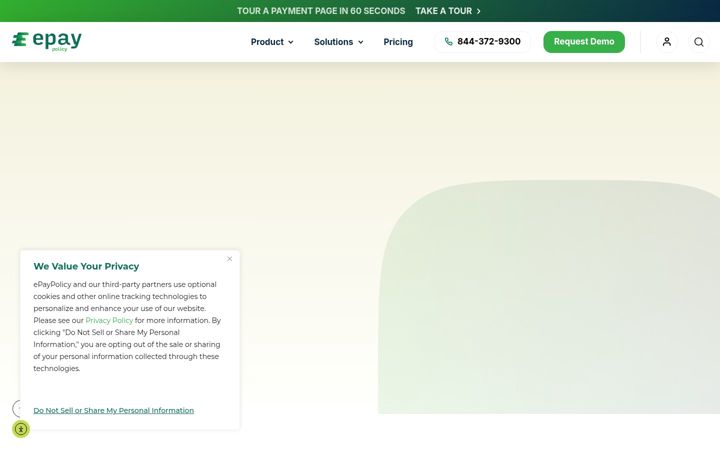 Screenshot of epaypolicy.com