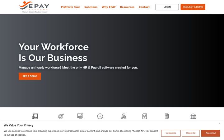 Screenshot of epaysystems.com