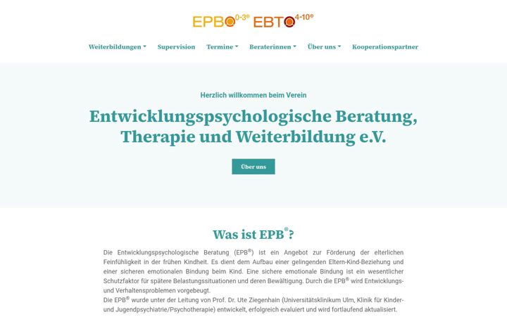 Captura de ecrã de epb-verein.de