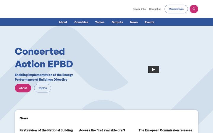 Screenshot of epbd-ca.eu