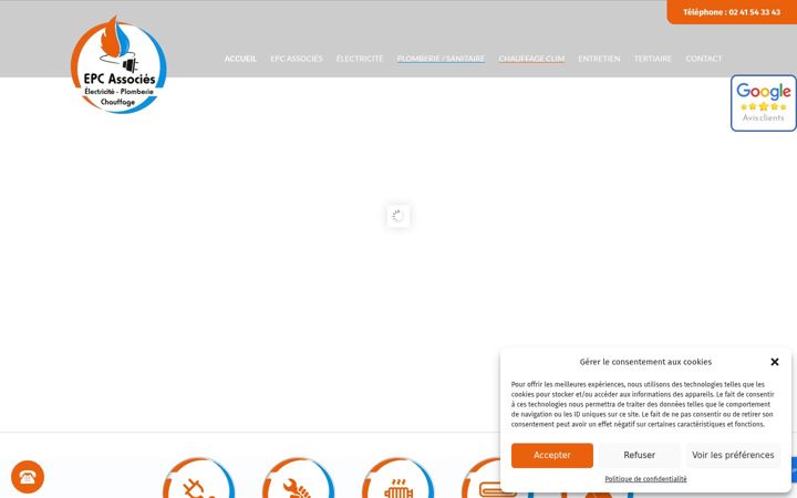 Snímek obrazovky epc-associes.fr