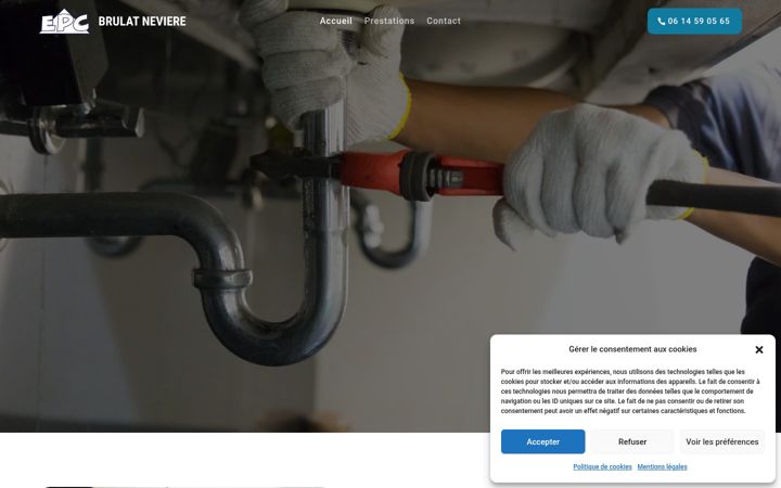 Snímek obrazovky epc-brulat-electricite.fr