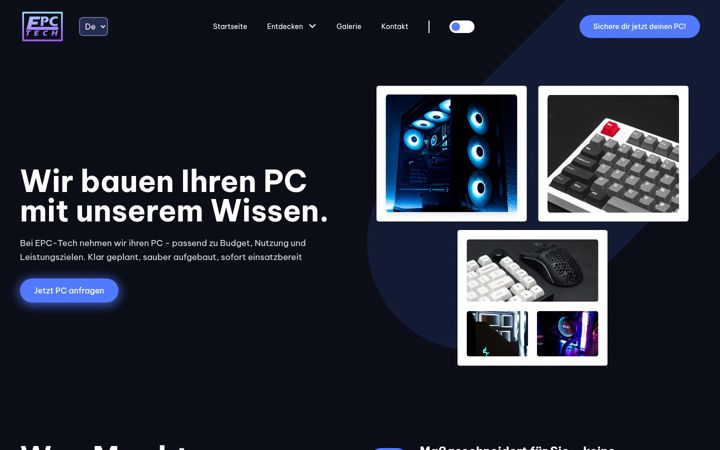 Captura de ecrã de epc-tech.de