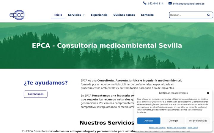 Skärmbild av epcaconsultores.es