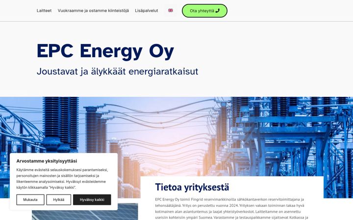 Screenshot του epcenergy.fi