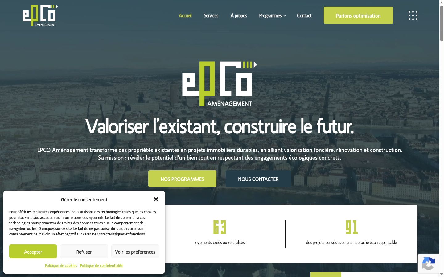 Screenshot tal-banner tal-kunsens muri qabel kwalunkwe interazzjoni