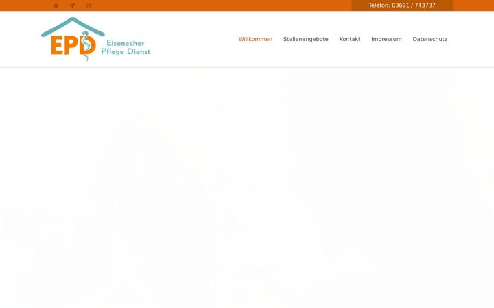 Captura de ecrã de epd-pflegedienst.de