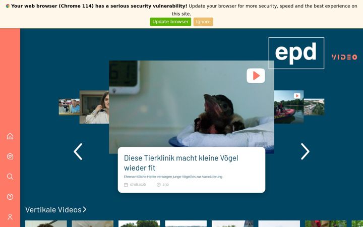 Captura de ecrã de epd-video.de