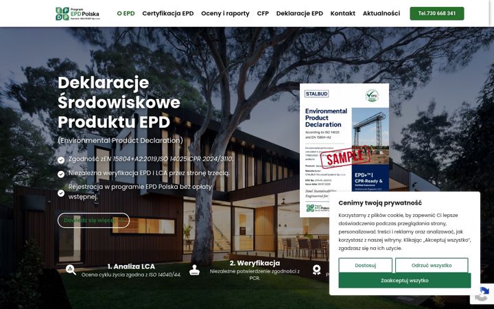 Screenshot of epd.org.pl