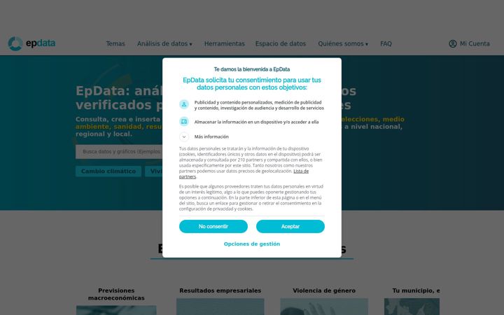 Screenshot ta' epdata.es