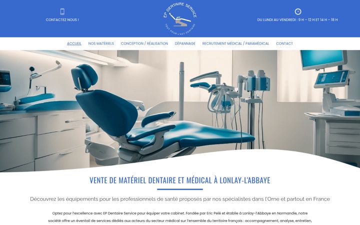 Snímek obrazovky epdentaire-service.fr