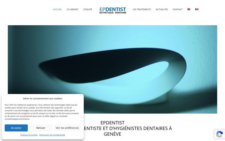Screenshot του epdentist.ch