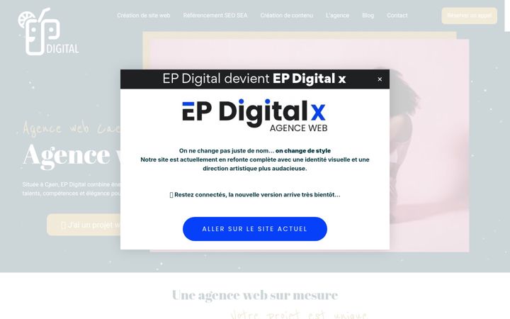 Snímek obrazovky epdigital.fr