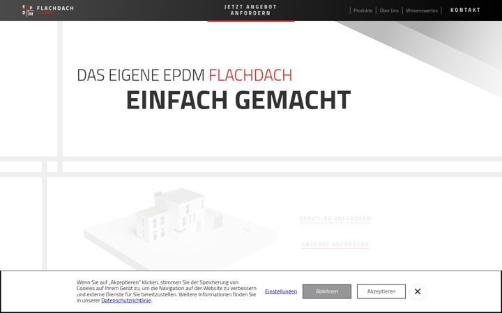 Captura de ecrã de epdm-flachdachplanen.de
