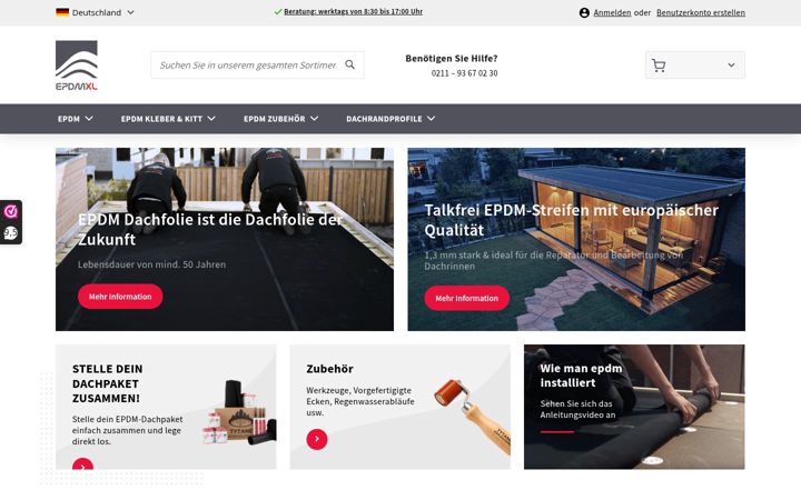 Captura de ecrã de epdmxl.de