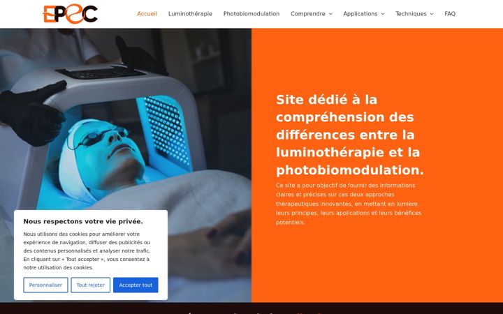 Snímek obrazovky epec.fr