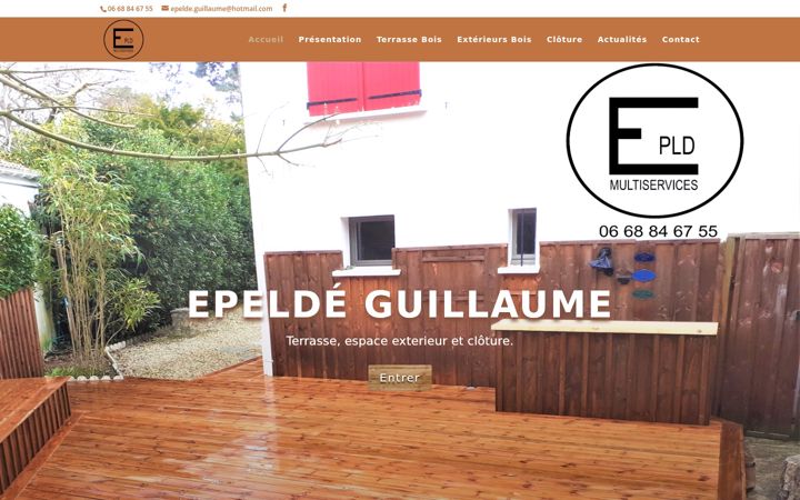 Snímek obrazovky epeldeguillaumeterrasse.fr