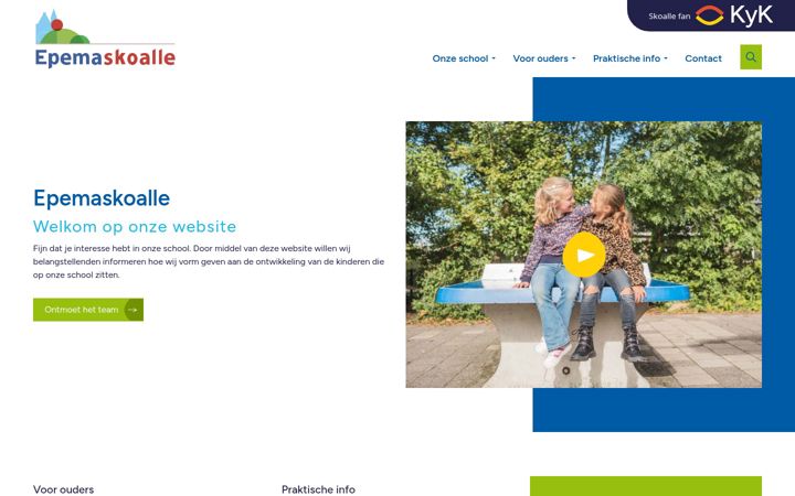 Skärmbild av epemaskoalle.nl