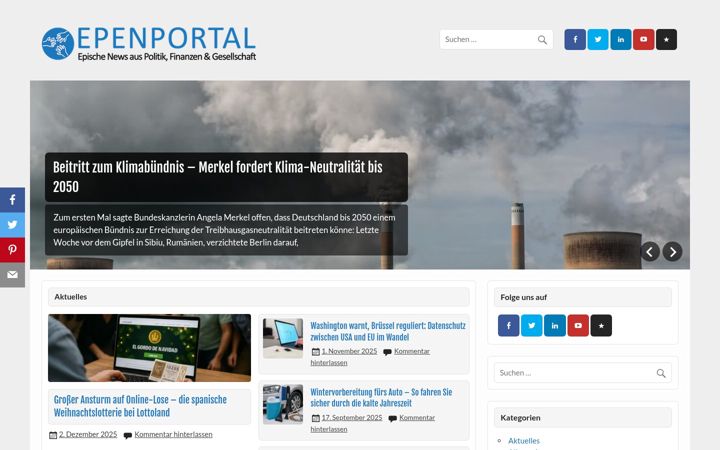 Captura de ecrã de epenportal.de